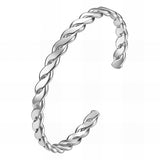 Gold Double Twisted Cuff Bracelet | Stainless Steel