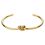 Gold Knotted Cuff Bracelet | 18k Gold Plated Stainless Steel
