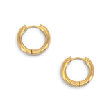 Gold 18mm Hoop Earring | 18k Gold Plated Stainless Steel