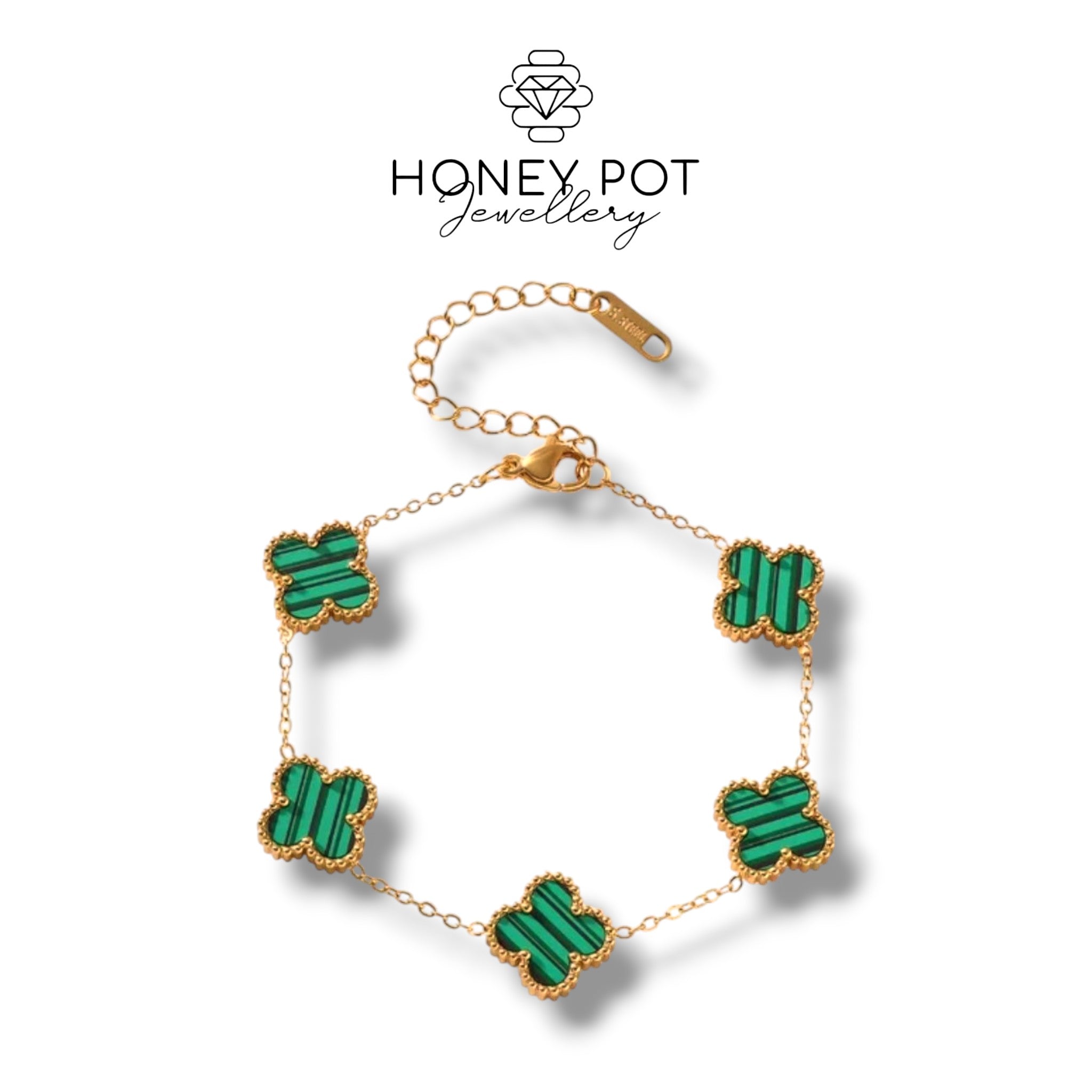 Four Leaf Clover Bracelets -  18k Stainless Steel