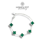 Quatrefoil Bracelet - Polished Stainless Steel.