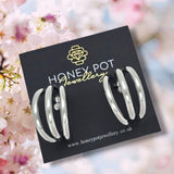 Stainless Steel Triple Hoop Earring