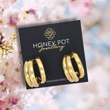 Stainless Steel Medium Triple Hoop Earring