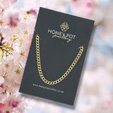 Medium Link Cuban Chain Link Necklace - Stainless Steel