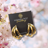 Large Stainless Steel Treble Hoop Earring