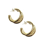 Large Stainless Steel Treble Hoop Earring
