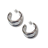 Large Stainless Steel Treble Hoop Earring