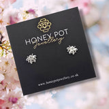 Cute Bee Stud Earrings | Stainless Steel