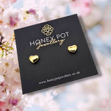 Cute Chubby Heart Earrings | Stainless Steel