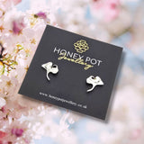 Polished Petal Stud Earrings | Stainless Steel