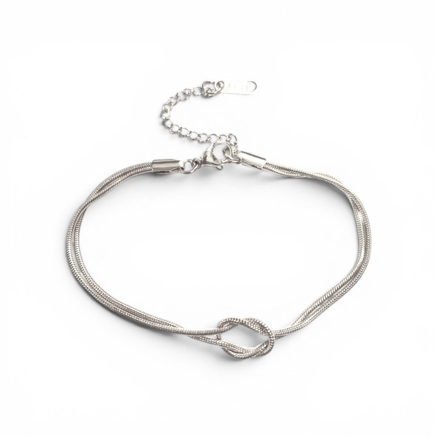 Simple Knot Snake Chain Bracelet | Stainless Steel