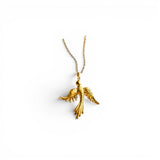 Gold Large Phoenix Pendant Necklace | Stainless Steel