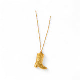 Cowgirl Boot Necklace | Stainless Steel