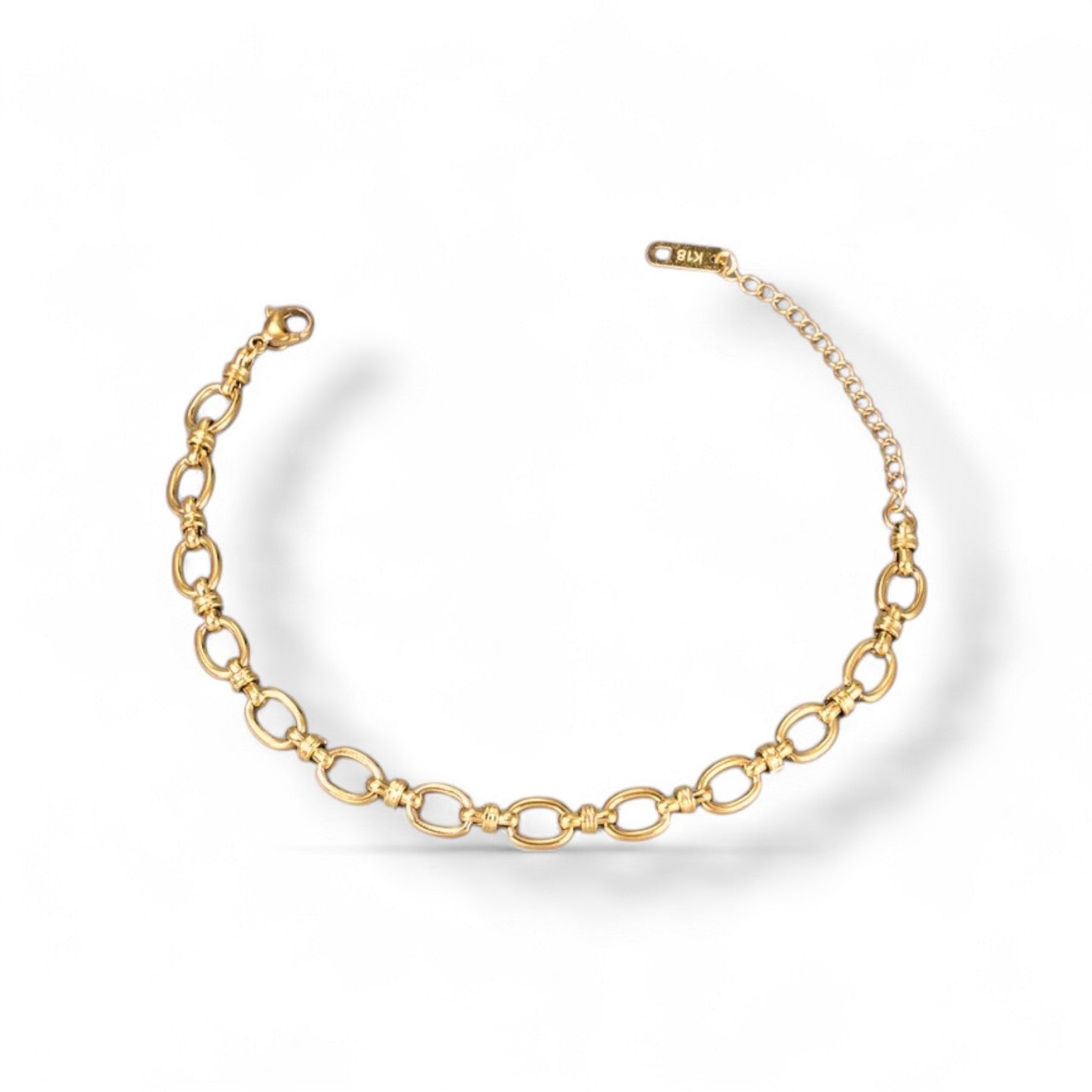 Oval Linked Cuban Bracelet | Stainless Steel