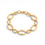Gold Chunky Oval Link Bracelet | Stainless Steel