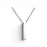 Rectangle Pendant Necklace | Stainless Steel