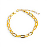 Gold Medium Open Cable Bracelet | Stainless Steel