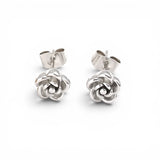 Silver Rose Stud Earring | Stainless Steel