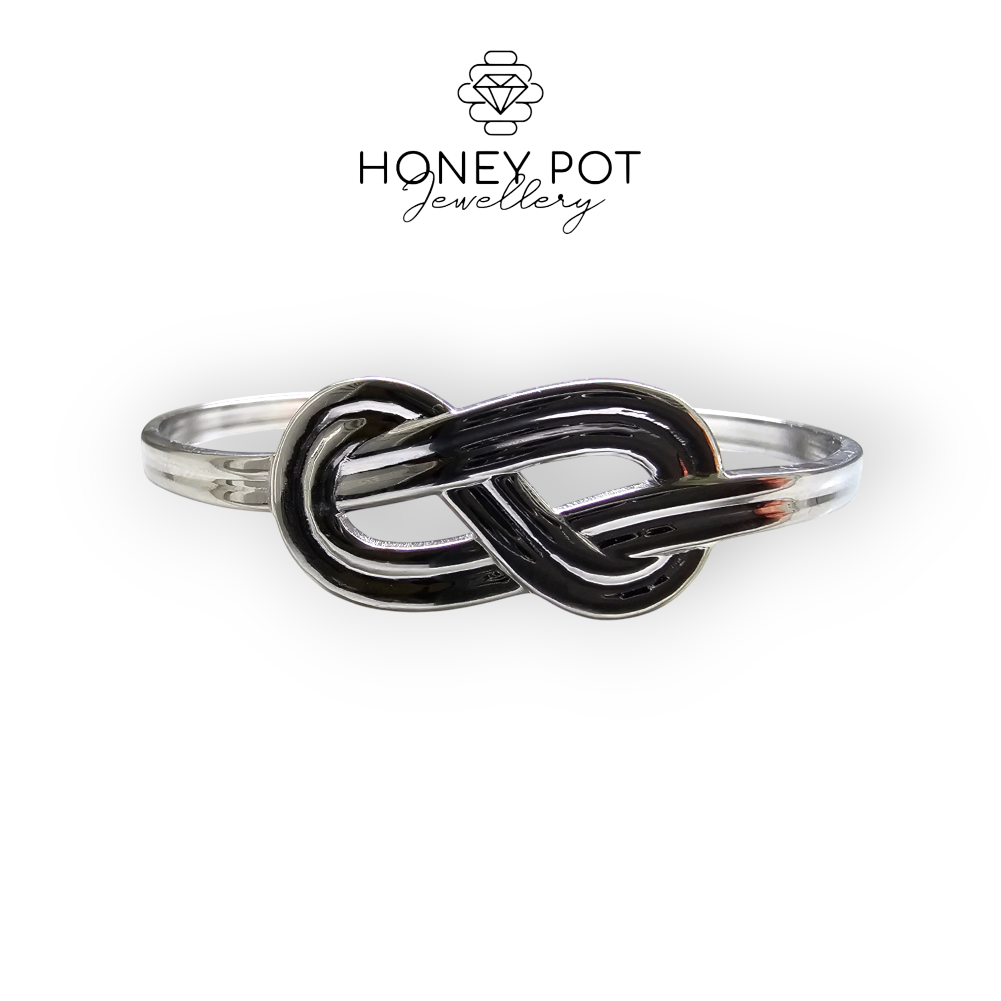 Infinity Open Silver Double Infinity Open Cuff Bracelet | Stainless Steel | Shop ...