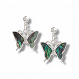 Natural Butterfly Delicate Seashell Drop Earrings