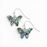 Natural Butterfly Seashell Drop Earrings