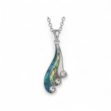 Three Colour Swish Seashell Necklace