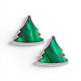 Christmas Tree Seashell Earrings