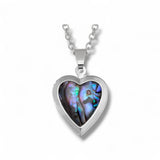 Natural Heart Locket Seashell Necklace