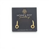Multi Ring Pendant Charm Hoop Earring | Stainless Steel