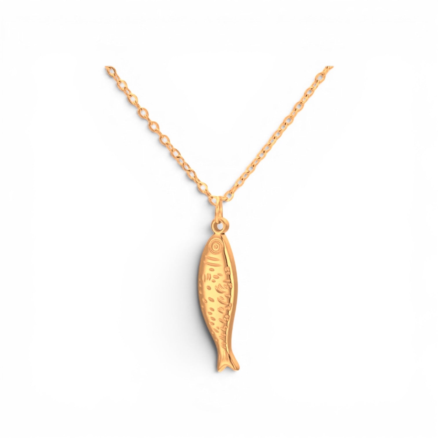 Fish Pendant Necklace | Stainless Steel